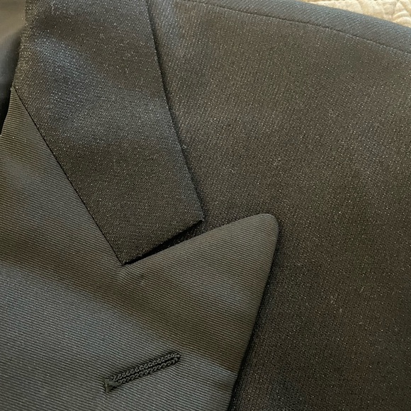 VESTIMENTA Made in Italy Vintage Peak Lapel Tuxedo Jacket in Black Size 42 R - Picture 4 of 8